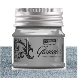 Textil és bőrfesték PENTART Glamour 50ml ezüst
