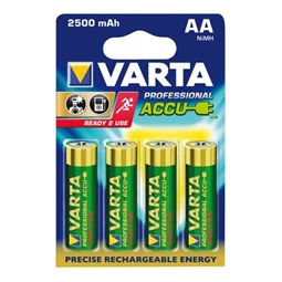 Tölthető elem, VARTA AA ceruza, 2x2600 mAh, előtöltött Professional Accu