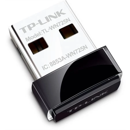 USB adapter, mini, vezeték nélküli, 150 Mbps, TP-LINK TL-WN725N