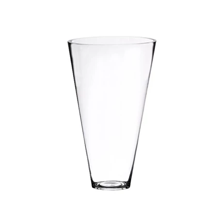 Váza üveg 35x24cm átlátszó