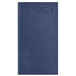 Zsebnaptár 2024 TOPTIMER Traditional T035 álló elrendezésű, kék