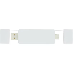 2.0 USB hub 3 porttal, USB-A és Type-C bemenettel 9x2cm