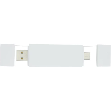 2.0 USB hub 3 porttal, USB-A és Type-C bemenettel 9x2cm