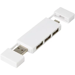 2.0 USB hub 3 porttal, USB-A és Type-C bemenettel 9x2cm