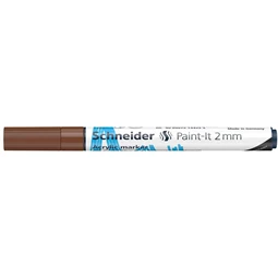 Akril marker, 2 mm, SCHNEIDER Paint-It 310, barna