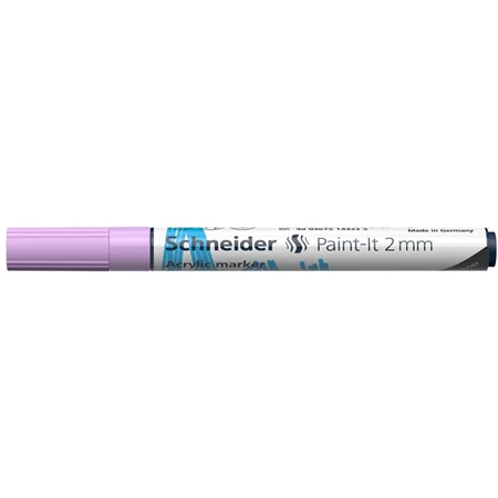 Akril marker, 2 mm, SCHNEIDER Paint-It 310, pasztell-lila