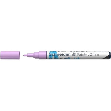 Akril marker, 2 mm, SCHNEIDER Paint-It 310, pasztell-lila