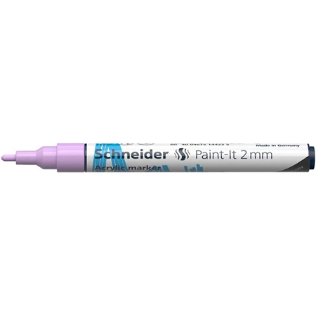 Akril marker, 2 mm, SCHNEIDER Paint-It 310, pasztell-lila