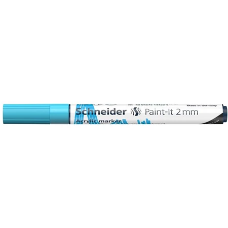 Akril marker, 2 mm, SCHNEIDER Paint-It 310 pasztellkék