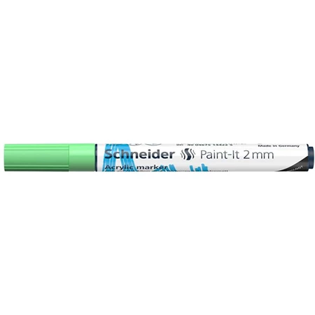 Akril marker, 2 mm, SCHNEIDER Paint-It 310, pasztellzöld