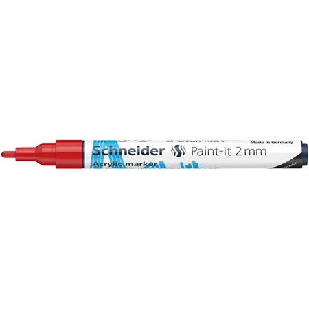 Akril marker, 2 mm, SCHNEIDER Paint-It 310, piros