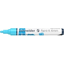 Akril marker, 4 mm, SCHNEIDER "Paint-It 320", pasztellkék