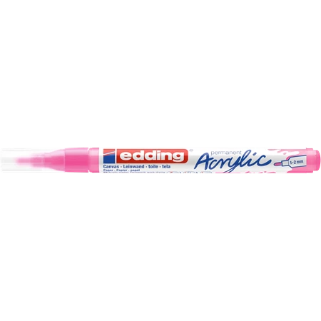 Akril marker EDDING 5300 1-2mm neon pink