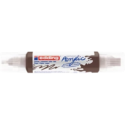 Akril marker EDDING 5400 Double liner 3D 2-3/5-10mm csokibarna