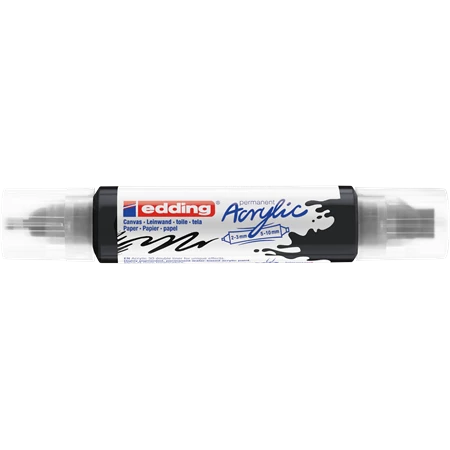 Akril marker EDDING 5400 Double liner 3D 2-3/5-10mm fekete