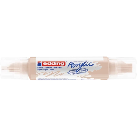 Akril marker EDDING 5400 Double liner 3D 2-3/5-10mm meleg bézs