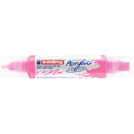 Akril marker EDDING 5400 Double liner 3D 2-3/5-10mm neon pink