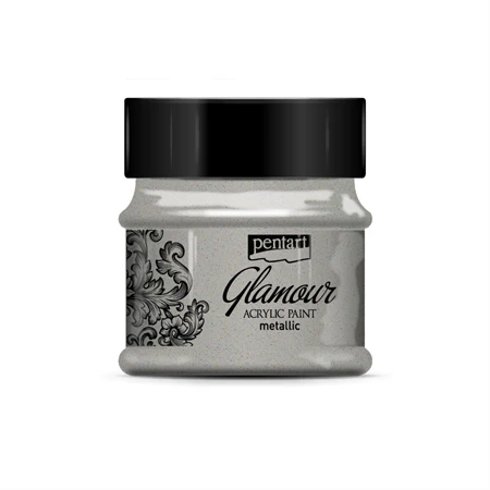 Akrilfesték Glamour metál 50ml platinum