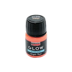 Akrilfesték PENTART GLOW 30ml sötétben világító, narancs