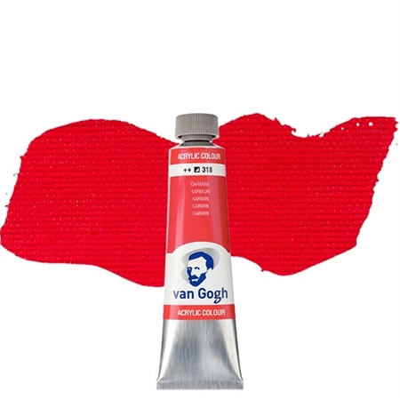 Akrilfesték VAN GOGH 40ml carmine 318