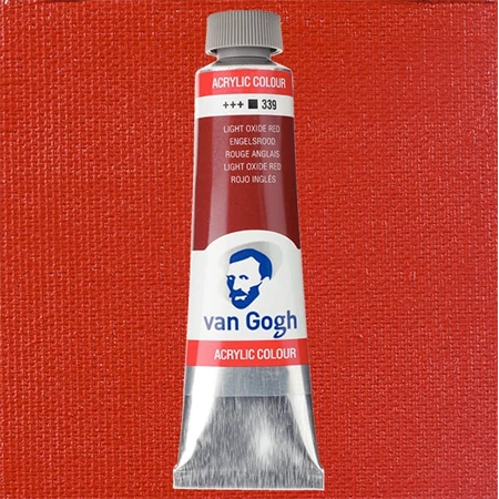 Akrilfesték VAN GOGH 40ml light oxide red 339