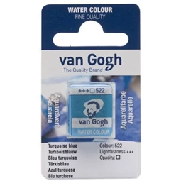 Akvarellfesték Van Gogh 1,5 ml szilkés 522 türkiz kék