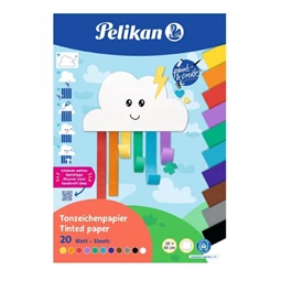 Barkácskarton 23x33cm HERLITZ 20ív 120g/m2 Rainbow