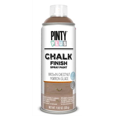 Bútorfesték spray, PINTY PLUS Chalk, 400ml barna