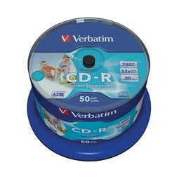 CD-R  Verbatim 52x 50 db/hen.Nyomtath.