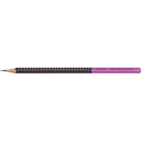 Ceruza FABER Grip 2001 HB fekete/pink