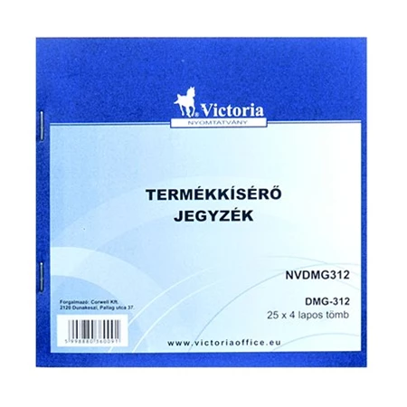 DMG 3-12 Termékkísérő jegyzék, 25x4, VICTORIA