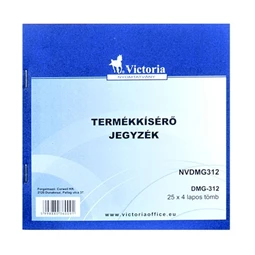 DMG 3-12 Termékkísérő jegyzék, 25x4, VICTORIA