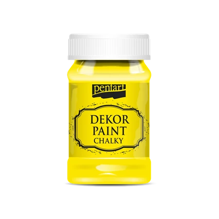 Dekor élénk krétafesték PENTART 100ml citromsárga