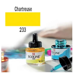 Ecoline akvarell festék koncentrátum Talens 30ml, chartreuse sárga 233