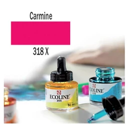 Ecoline akvarell festék koncentrátum Talens 30ml, kármin piros 318