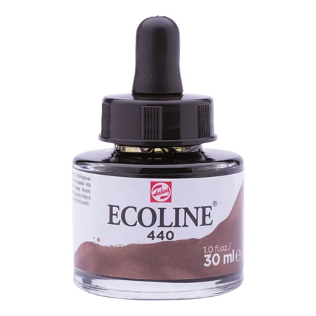 Ecoline akvarell festék koncentrátum Talens 30ml, mély szépia barna 440