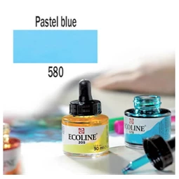 Ecoline akvarell festék koncentrátum Talens 30ml, pasztel kék 580