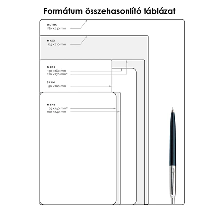 Jegyzetfüzet mini vonalas Paper Blanks flexi Moonlight