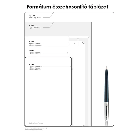 Jegyzetfüzet midi vonalas Paper Blanks keményfedeles fém kapcsos Dumas 150th Anniversary