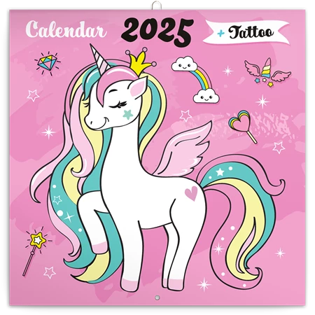 Falinaptár 2025 REAL lemez 30 x 600mm 6097 Happy Unicornis