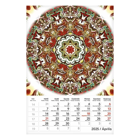 Falinaptár 2025 TOPTIMER T094 Mandala