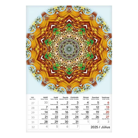 Falinaptár 2025 TOPTIMER T094 Mandala