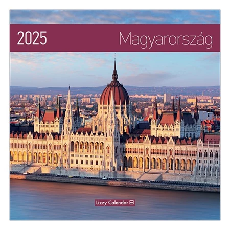 Falinaptár 2025 lemez nagy Magyarország 30x30cm