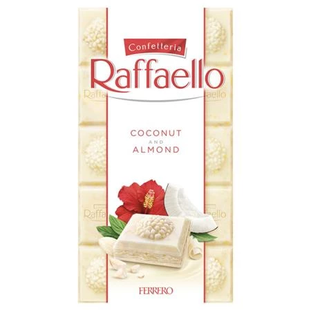 Fehér csokoládé, 90 g  RAFFAELLO  Prémium