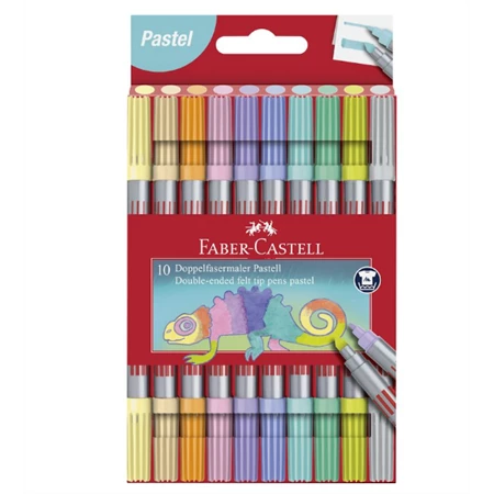 Filc készlet 10db-os FABER Castell kétvégű Pasztell