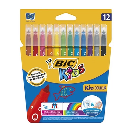 Filc készlet 12db-os BIC Kids