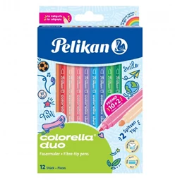 Filc készlet 12db-os PELIKAN Colorella Duo kétvégű