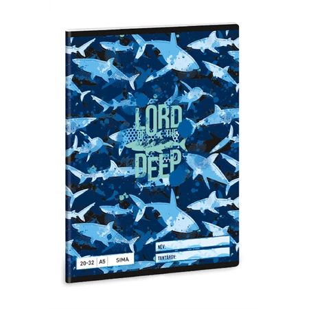 Füzet A/5 sima ARS UNA 40lap Lord of the Deep 20-32