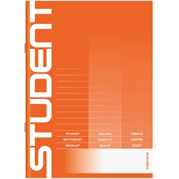 Füzet A/5 szótár fonetikus ICO STUDENT 32lap 31-32 3 oszolpos lapfelosztás