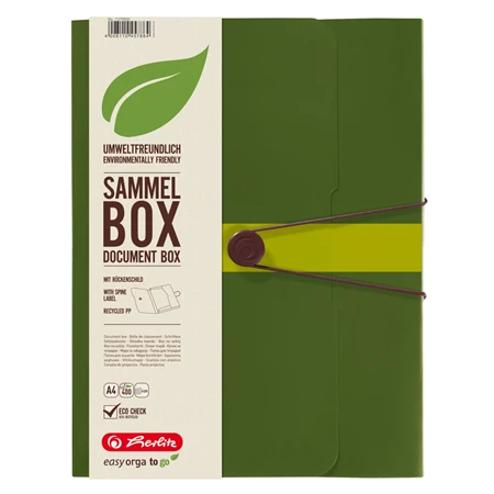 Füzetbox A/4 PP HERLITZ easy orga to go GREEN zöld